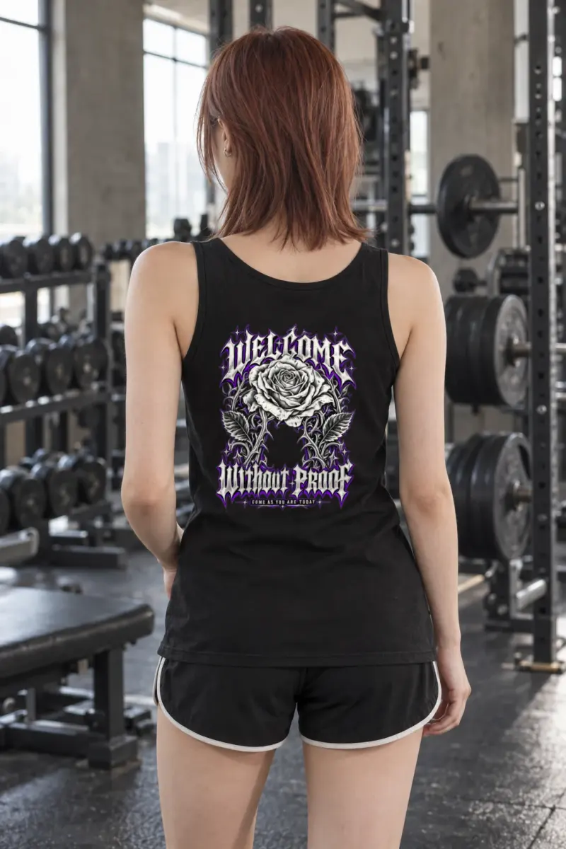 "Welcome Without Proof" Unisex Jersey Tank