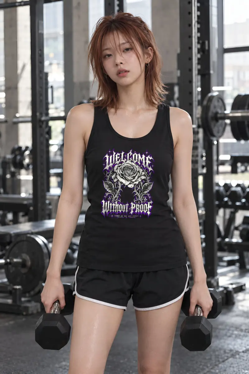 "Welcome Without Proof" Unisex Jersey Tank