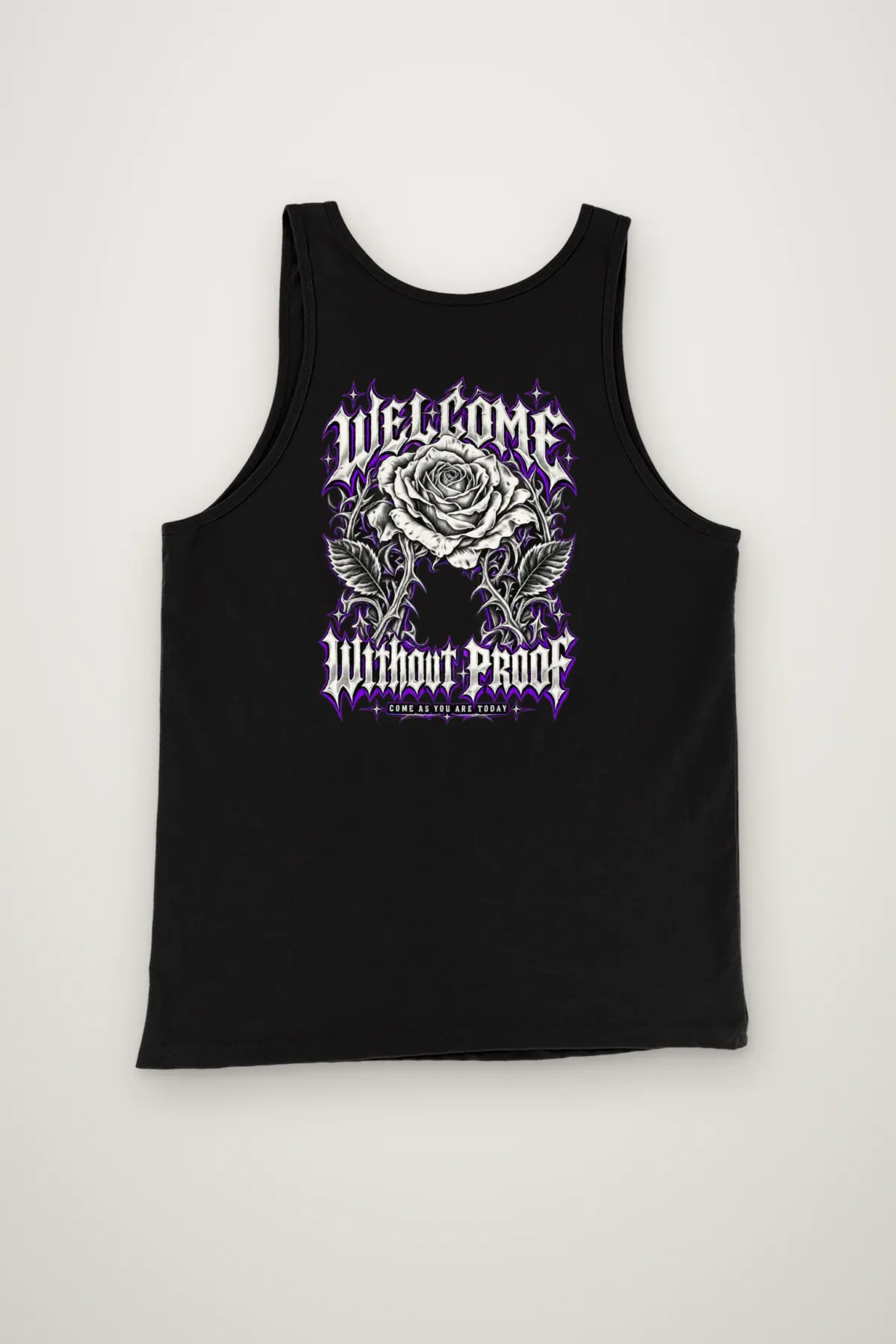 "Welcome Without Proof" Unisex Jersey Tank