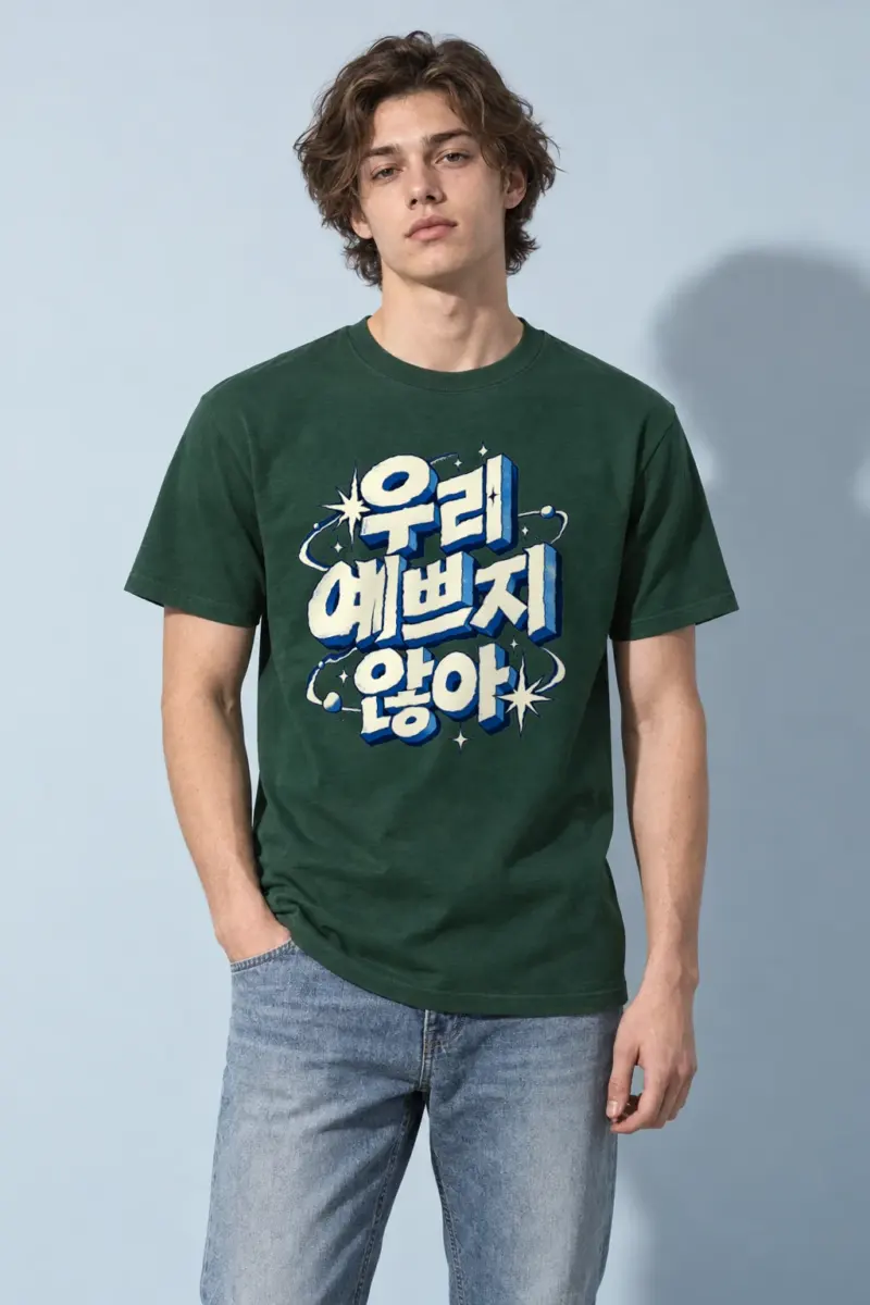 "We’re Not Pretty" Heavyweight Unisex Crewneck T-shirt