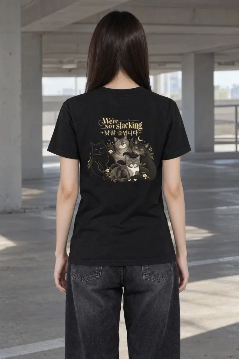 "We're Not Slacking" Heavyweight Unisex Crewneck T-shirt