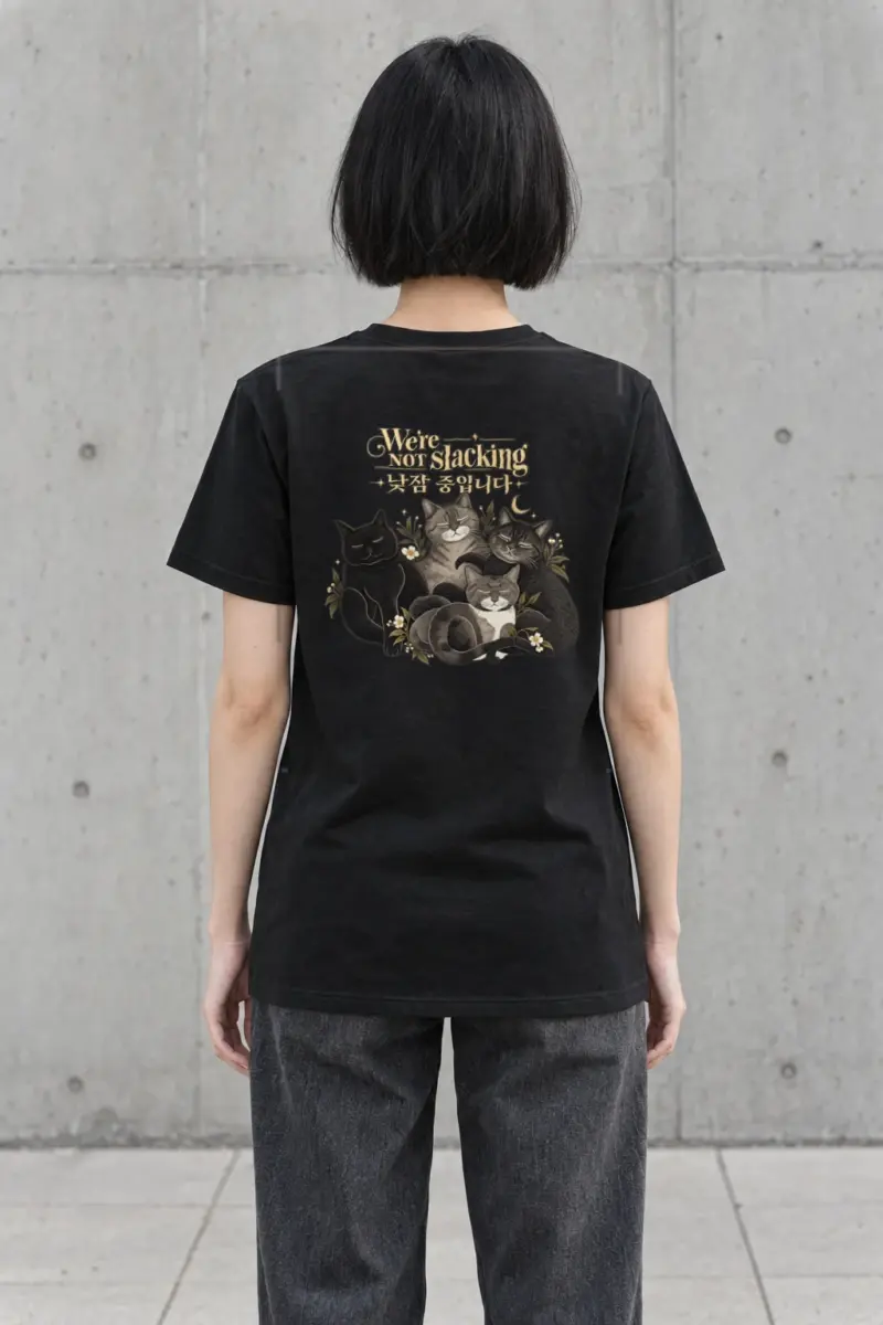 "We're Not Slacking" Heavyweight Unisex Crewneck T-shirt