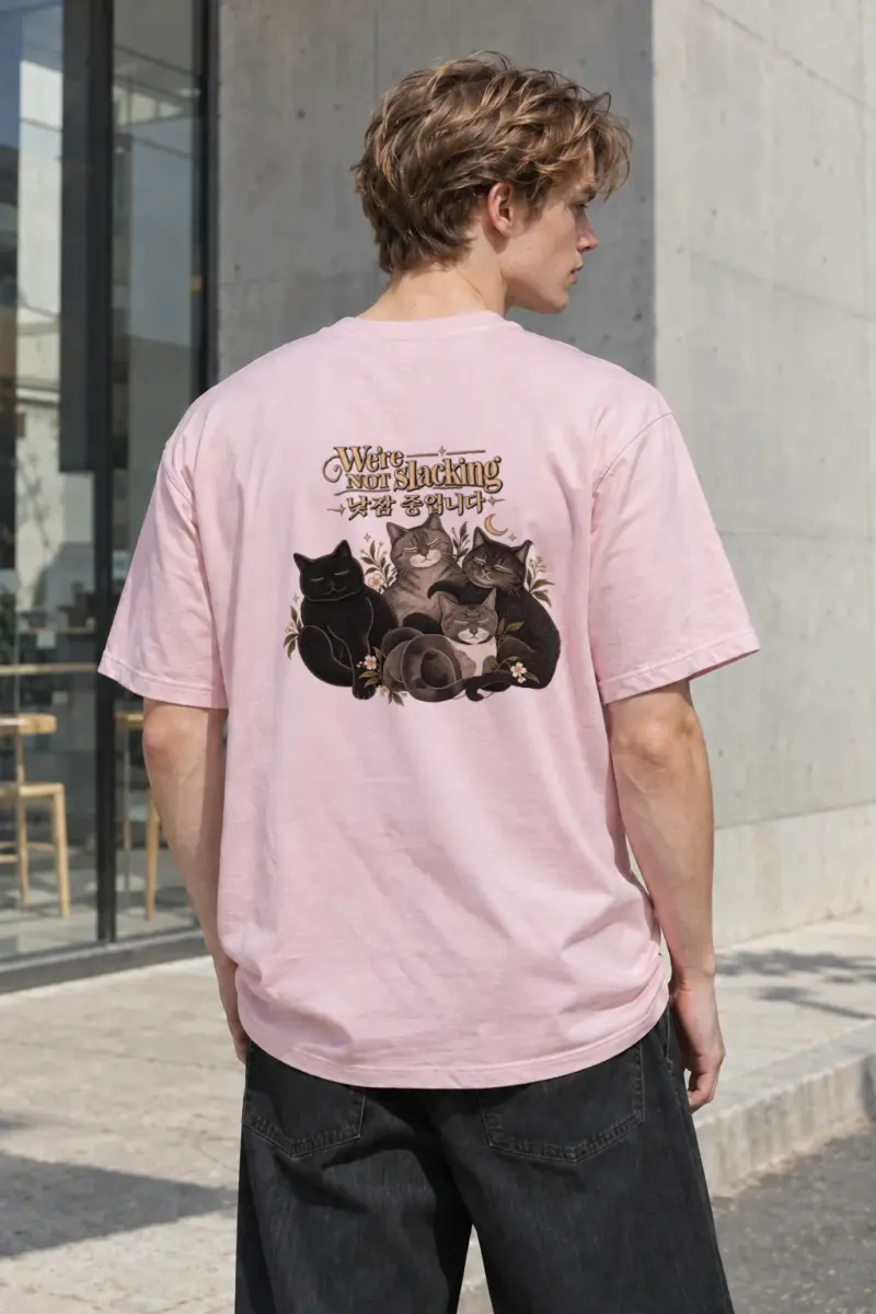 "We're Not Slacking" Heavyweight Unisex Crewneck T-shirt | Gildan 5000