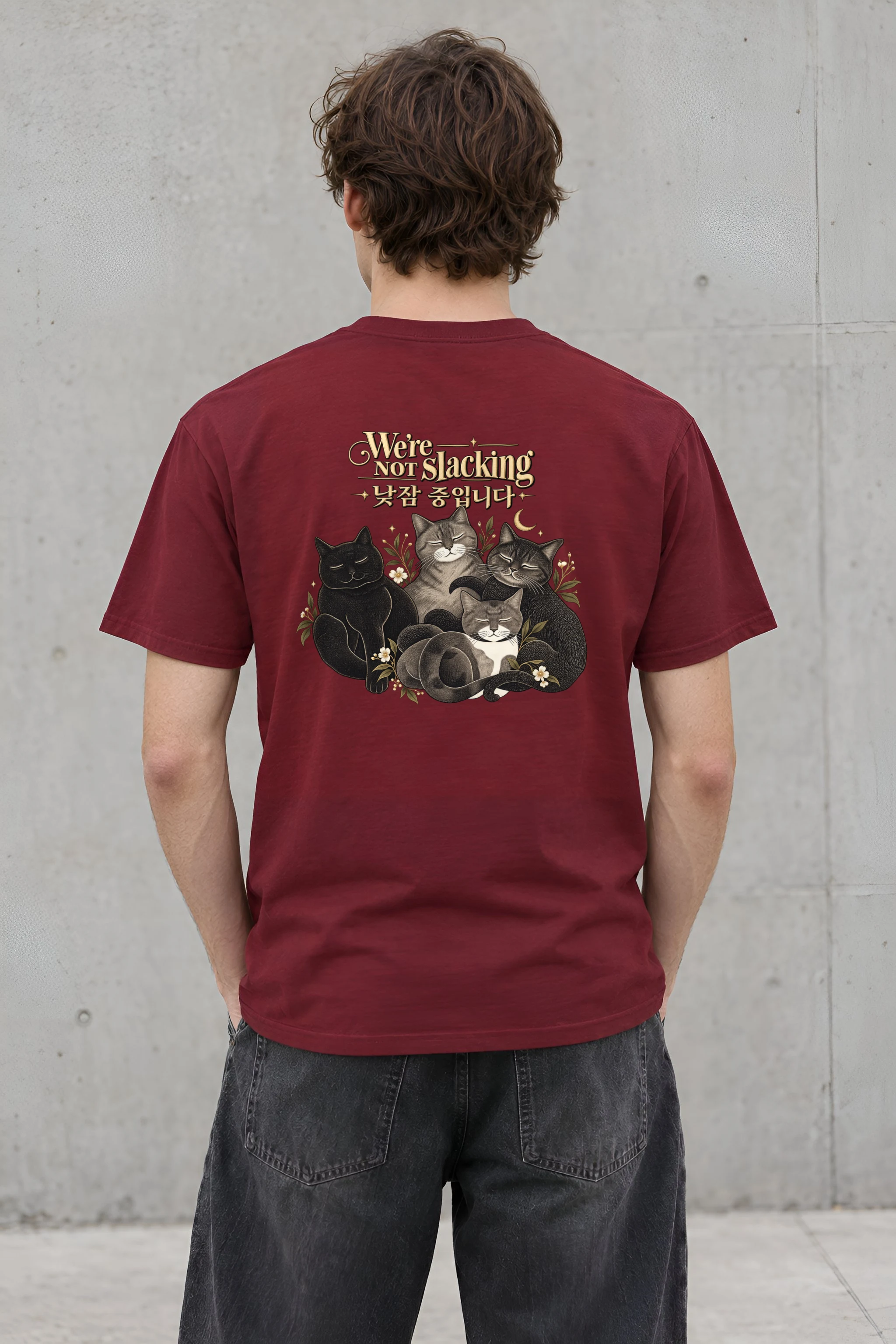 "We're Not Slacking" Heavyweight Unisex Crewneck T-shirt
