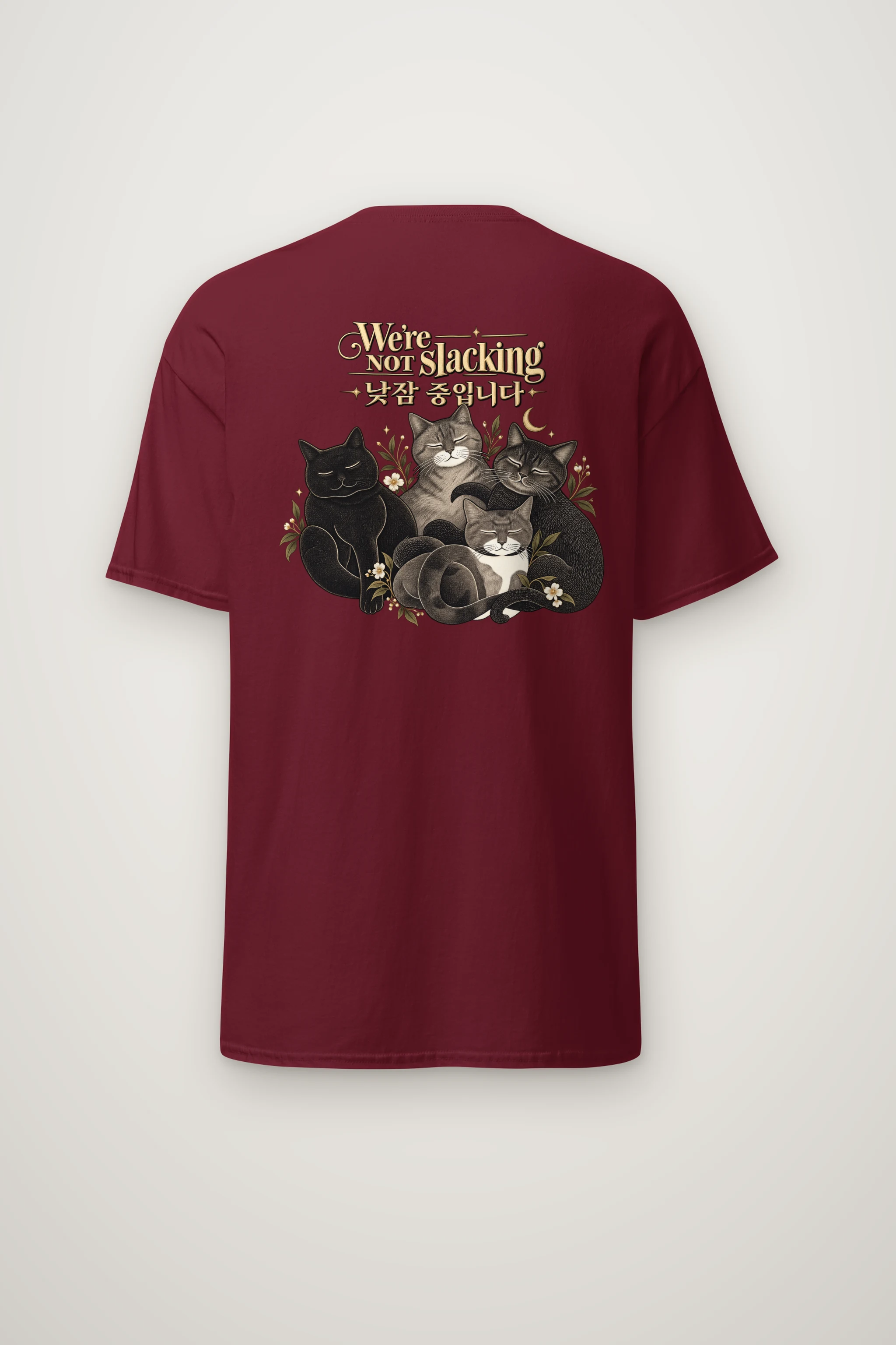 "We're Not Slacking" Heavyweight Unisex Crewneck T-shirt