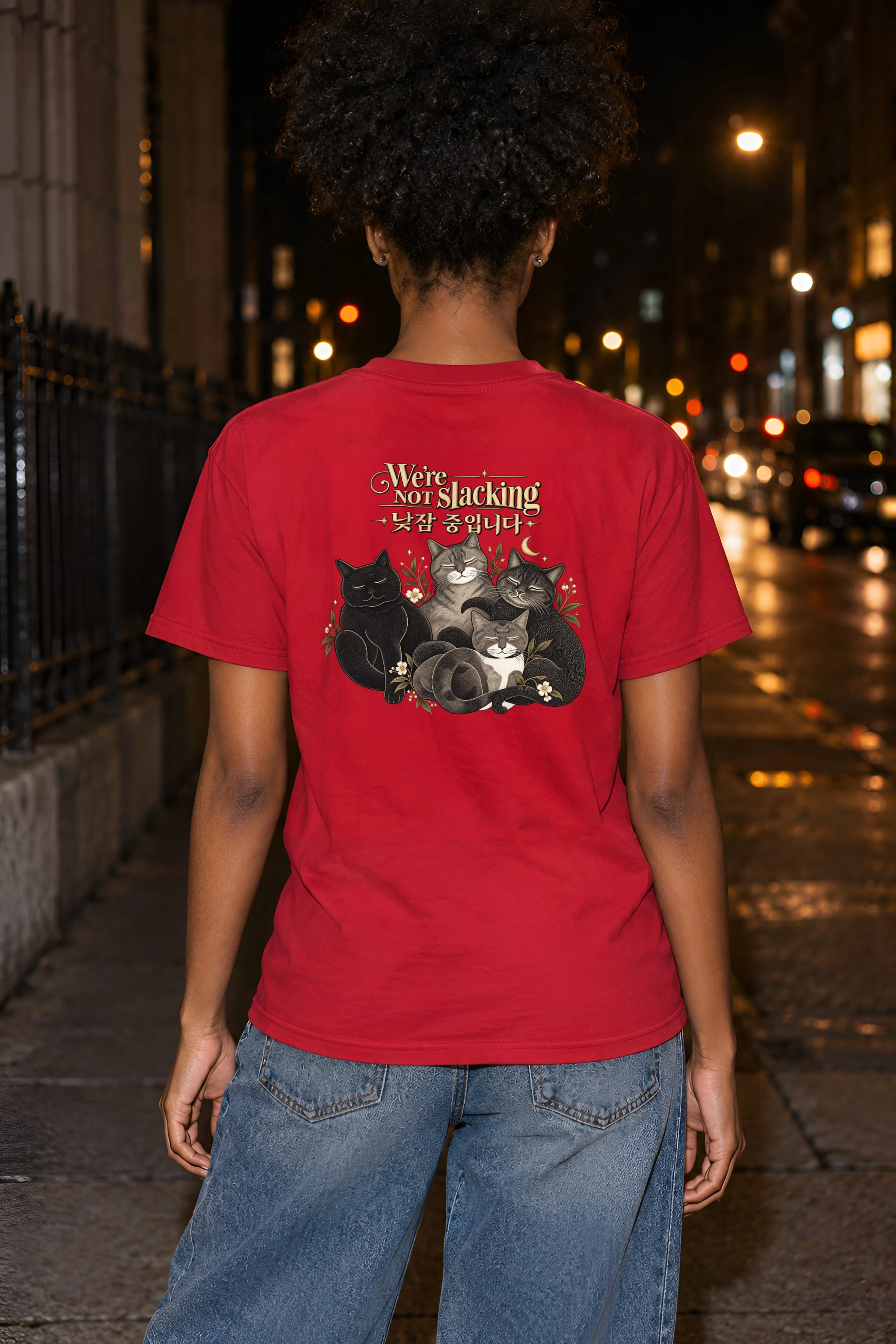 "We're Not Slacking" Heavyweight Unisex Crewneck T-shirt