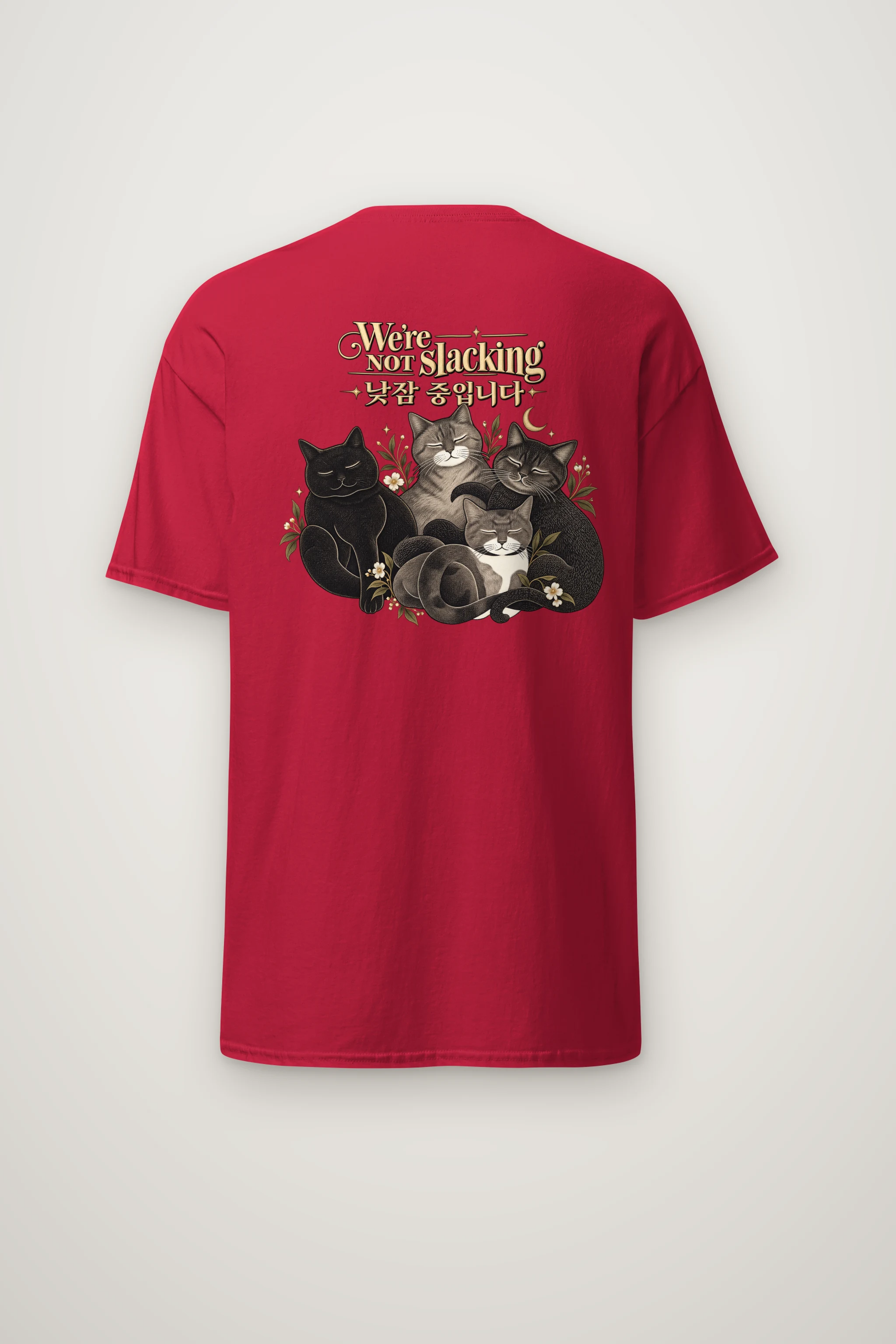 "We're Not Slacking" Heavyweight Unisex Crewneck T-shirt