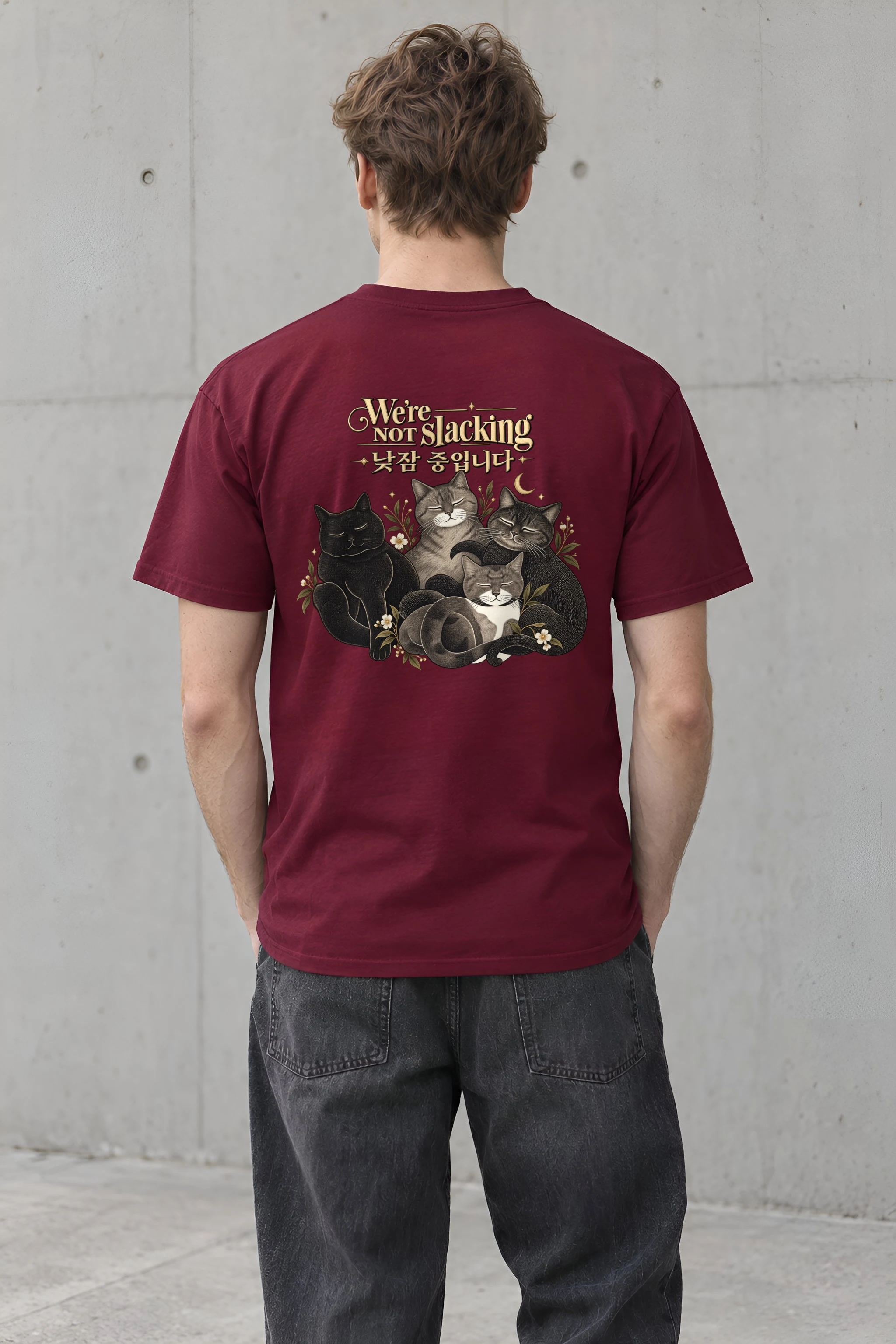"We're Not Slacking" Heavyweight Unisex Crewneck T-shirt