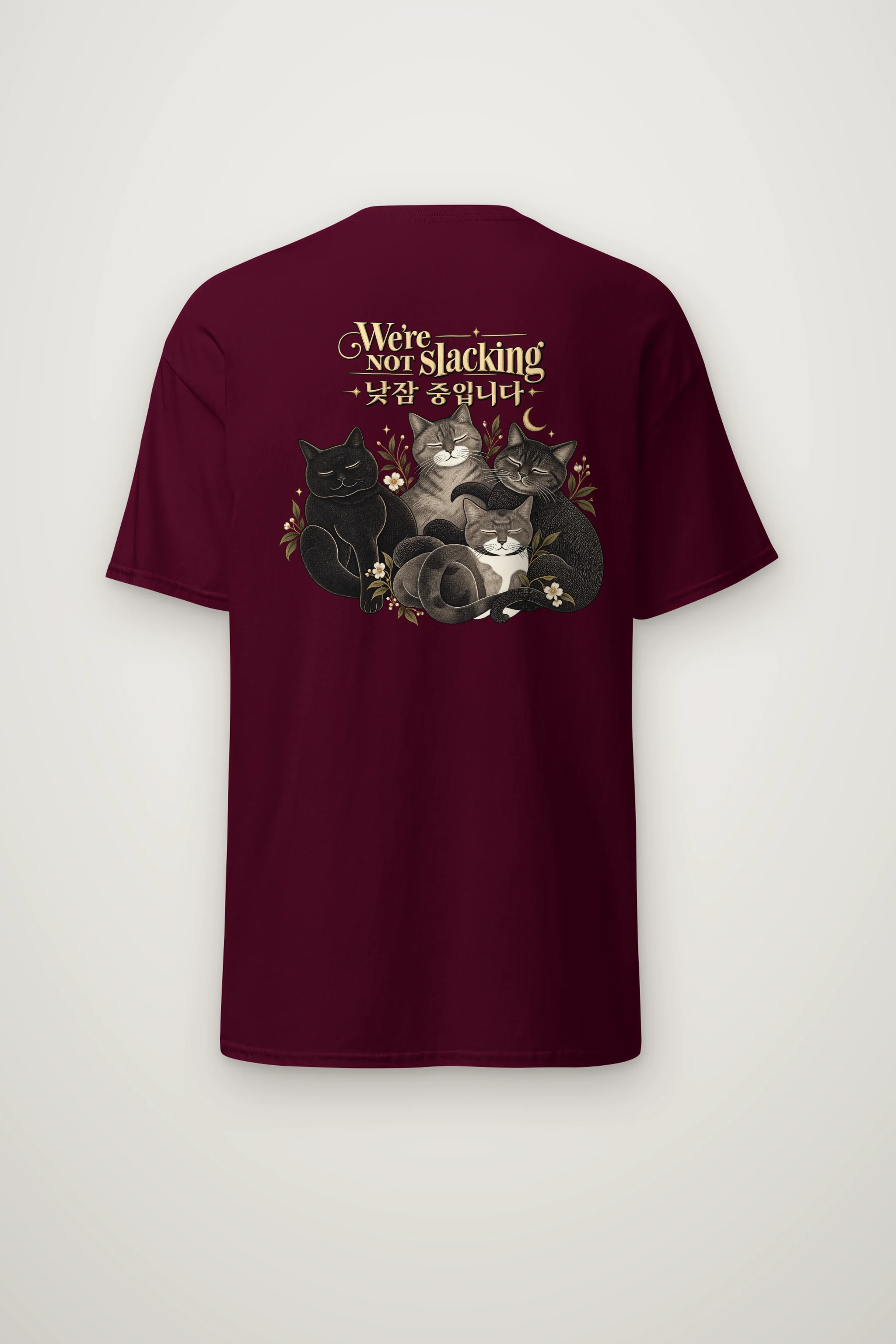 "We're Not Slacking" Heavyweight Unisex Crewneck T-shirt