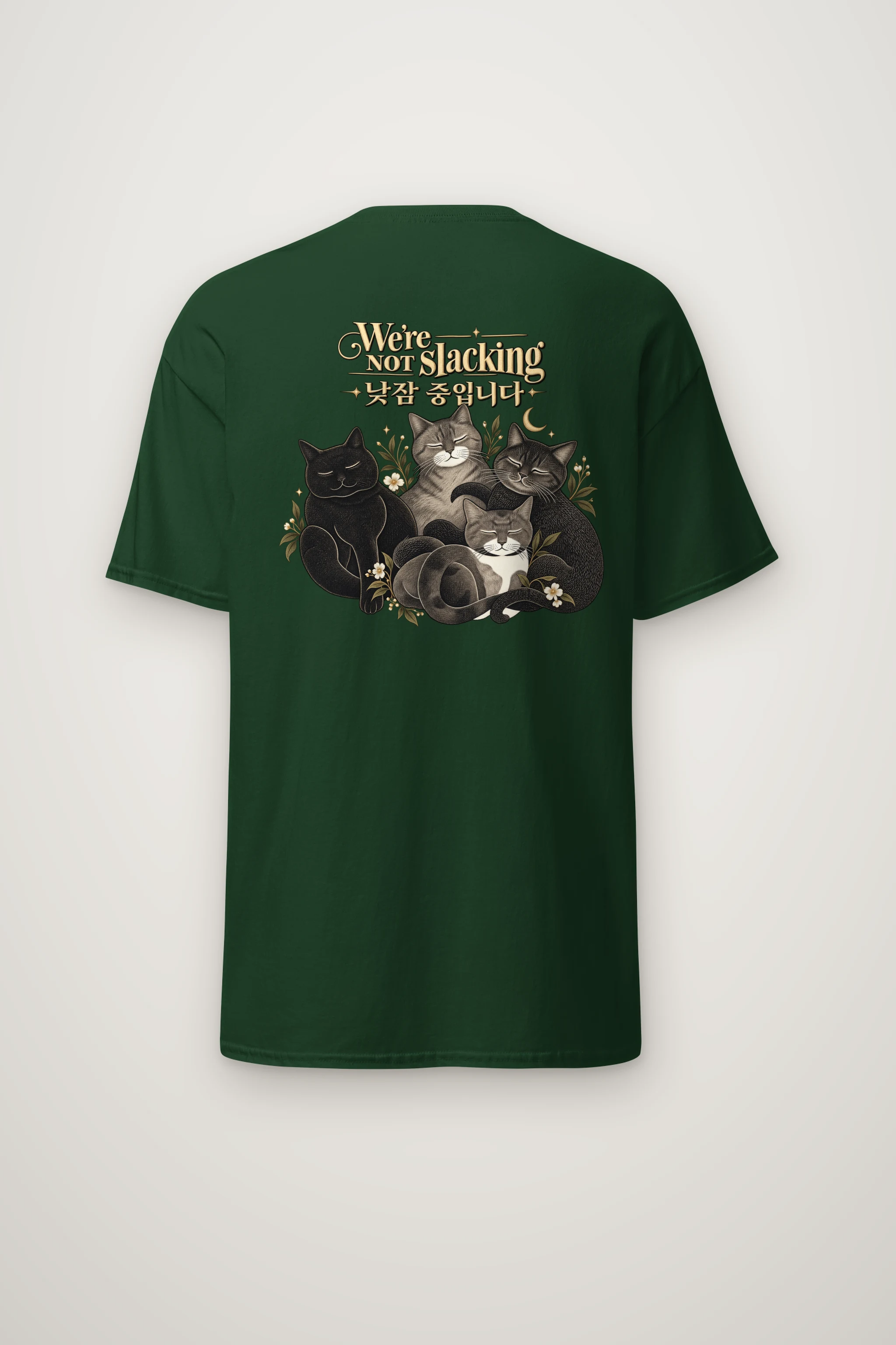 "We're Not Slacking" Heavyweight Unisex Crewneck T-shirt
