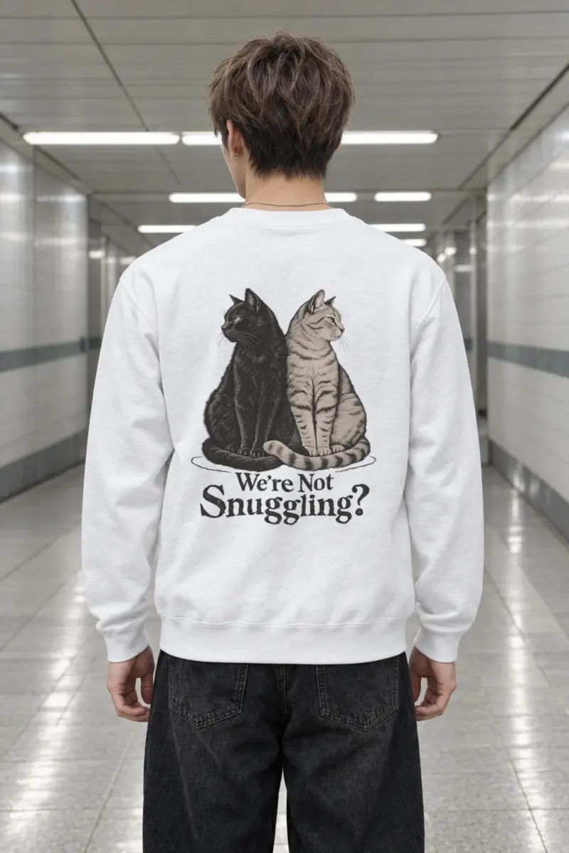 "We’re Not Snuggling?" Heavy Blend Unisex Crewneck Sweatshirt