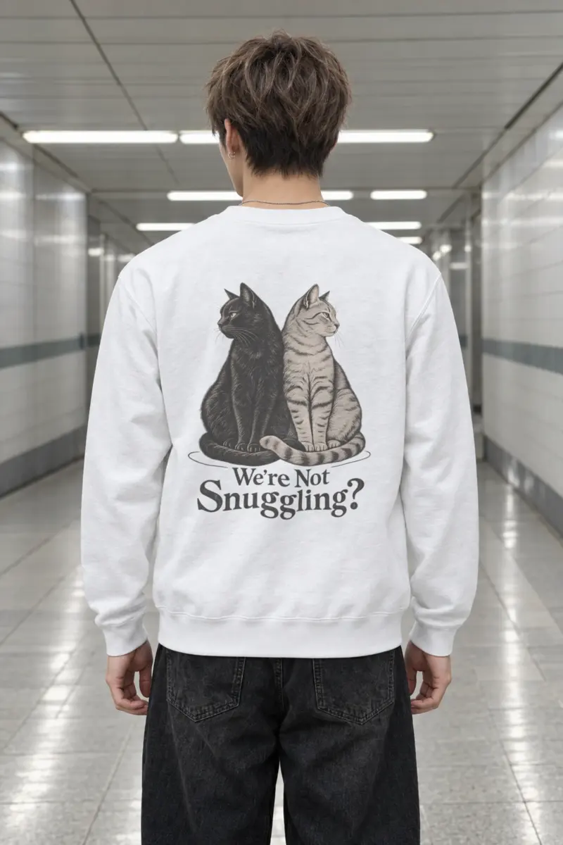 "We’re Not Snuggling?" Heavy Blend Unisex Crewneck Sweatshirt