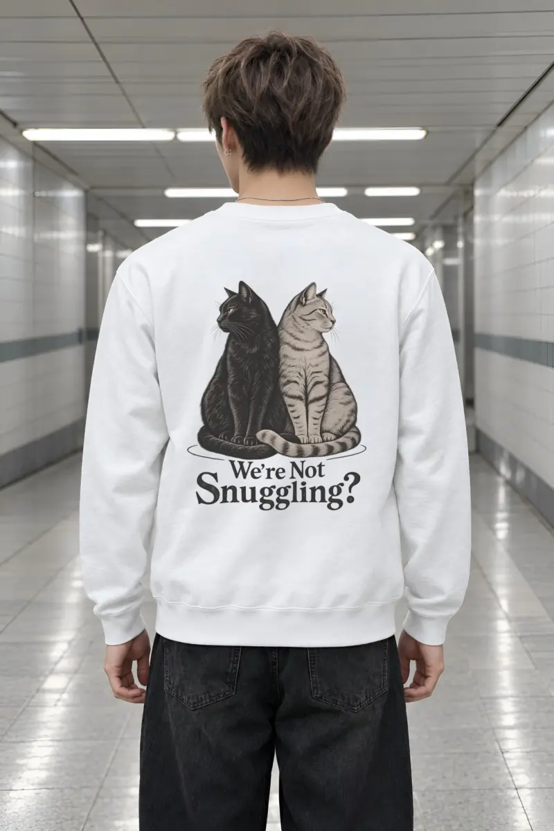 "We’re Not Snuggling?" Heavy Blend Unisex Crewneck Sweatshirt