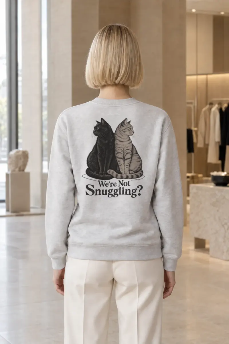 "We’re Not Snuggling?" Heavy Blend Unisex Crewneck Sweatshirt | Gildan 18000