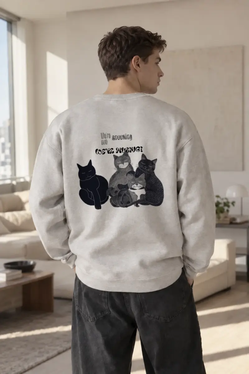"We're Not Snuggling?" Heavy Blend Unisex Crewneck Sweatshirt | Gildan 18000