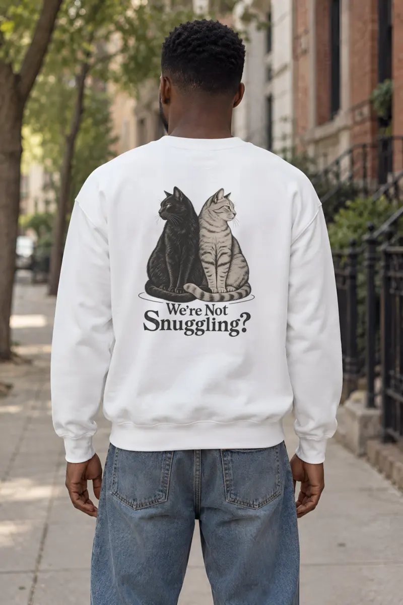 "We’re Not Snuggling?" Heavy Blend Unisex Crewneck Sweatshirt