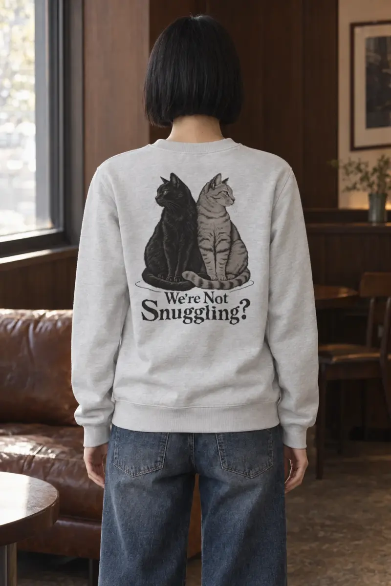 "We’re Not Snuggling?" Heavy Blend Unisex Crewneck Sweatshirt