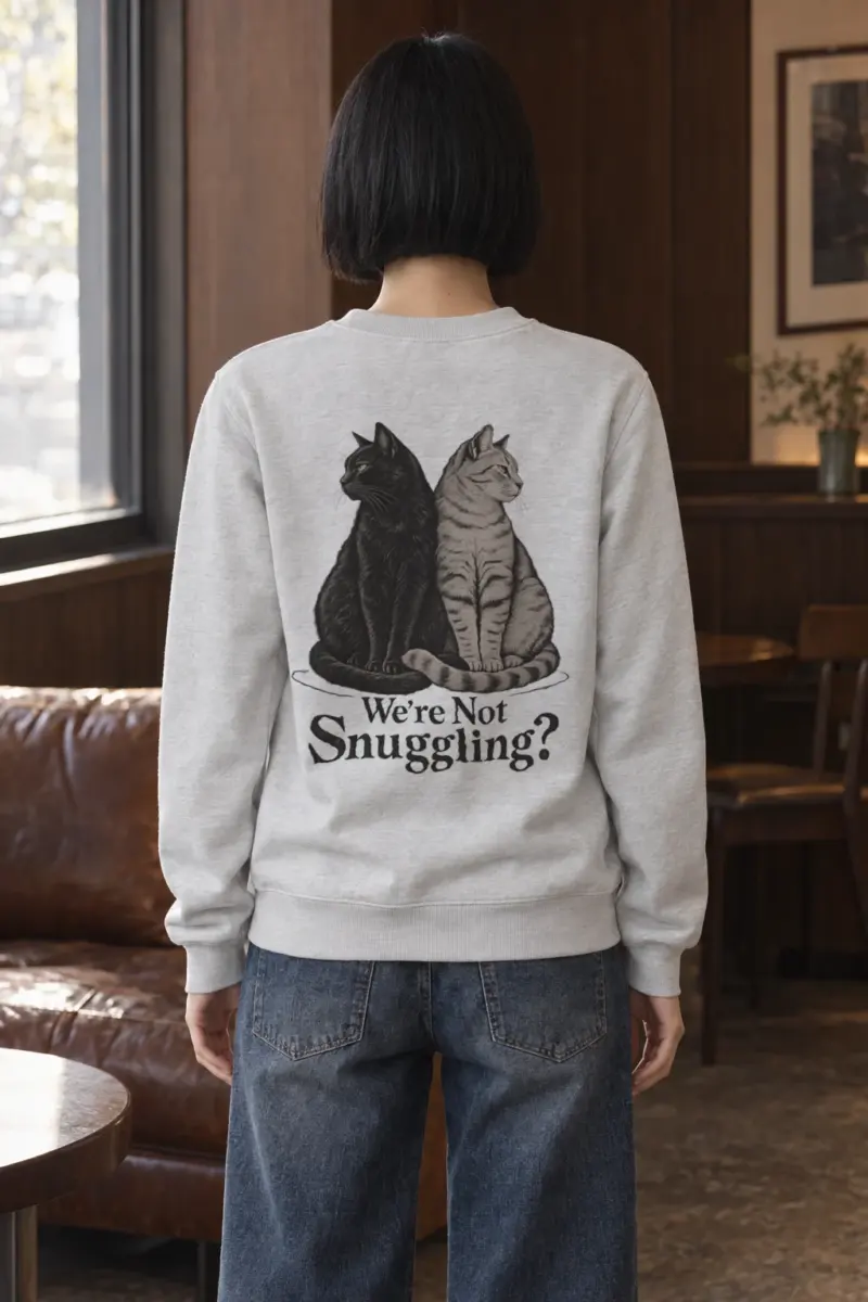"We’re Not Snuggling?" Heavy Blend Unisex Crewneck Sweatshirt