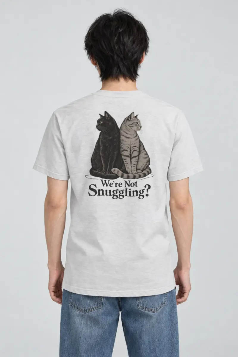 "We're Not Snuggling?" Heavyweight Unisex Crewneck T-shirt