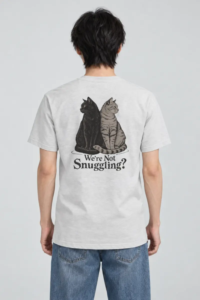 "We're Not Snuggling?" Heavyweight Unisex Crewneck T-shirt