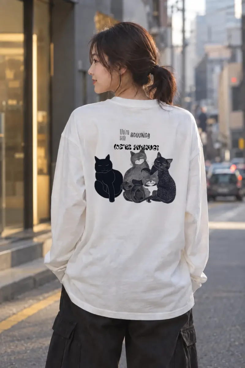 "We're Not Snuggling?" Unisex Longsleeve T-shirt | Gildan 2400