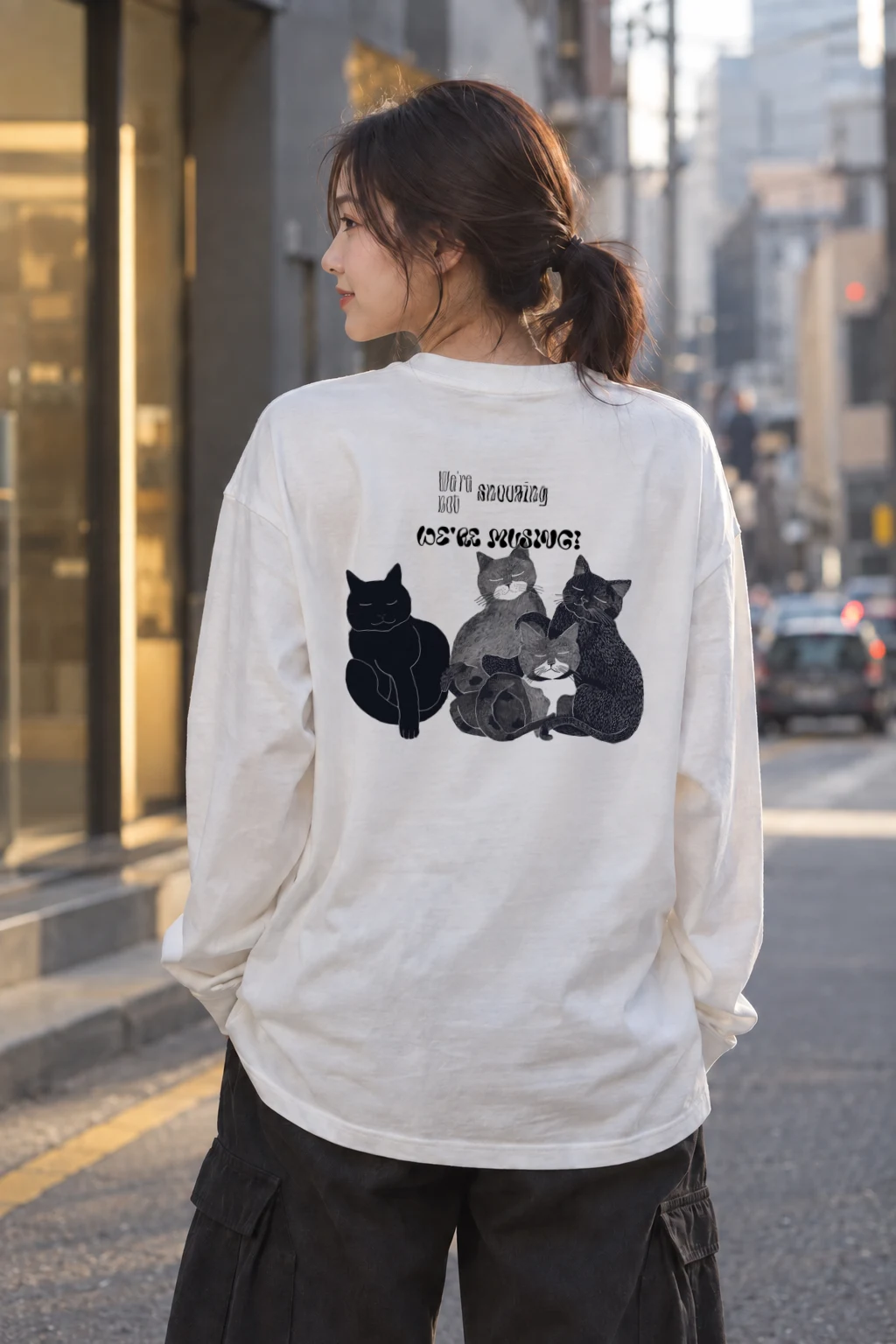 "We're Not Snuggling?" Unisex Longsleeve T-shirt | Gildan 2400