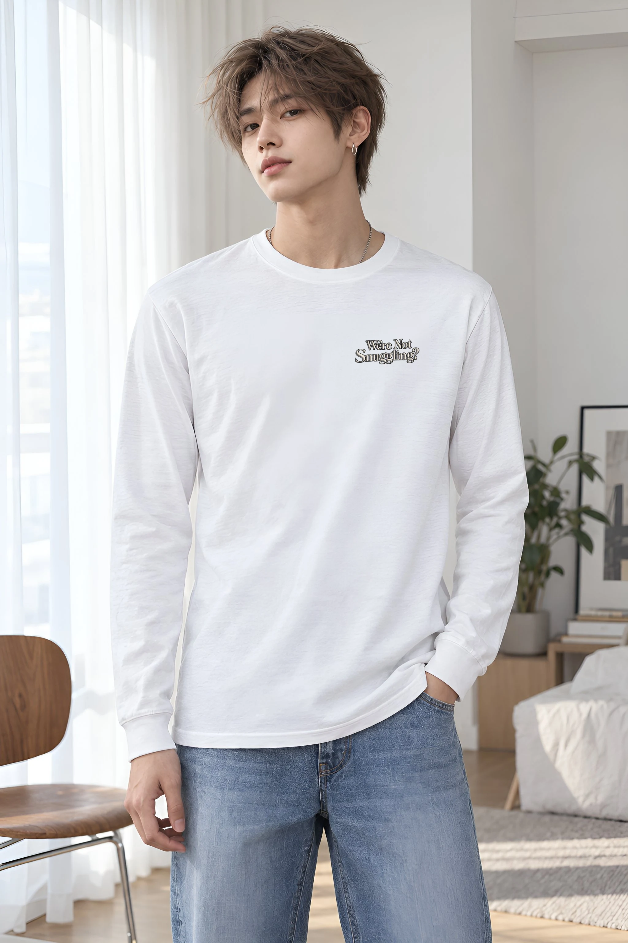 "We’re Not Snuggling?" Unisex Longsleeve T-shirt