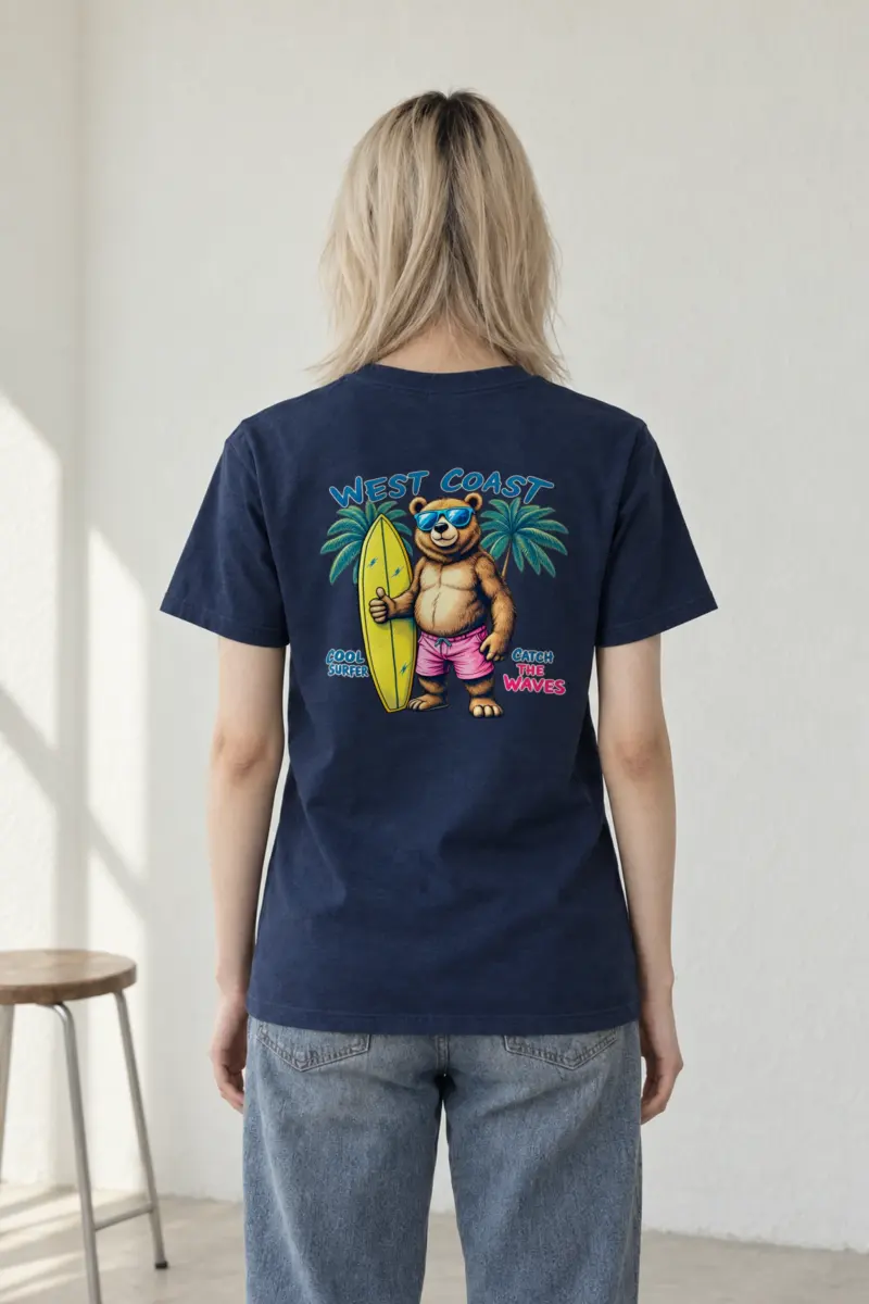"West Coast Cool" Heavyweight Unisex Crewneck T-shirt