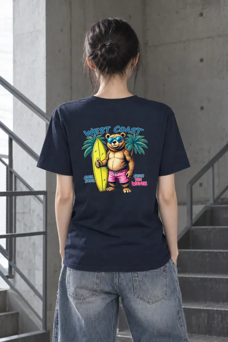 "West Coast Cool" Heavyweight Unisex Crewneck T-shirt