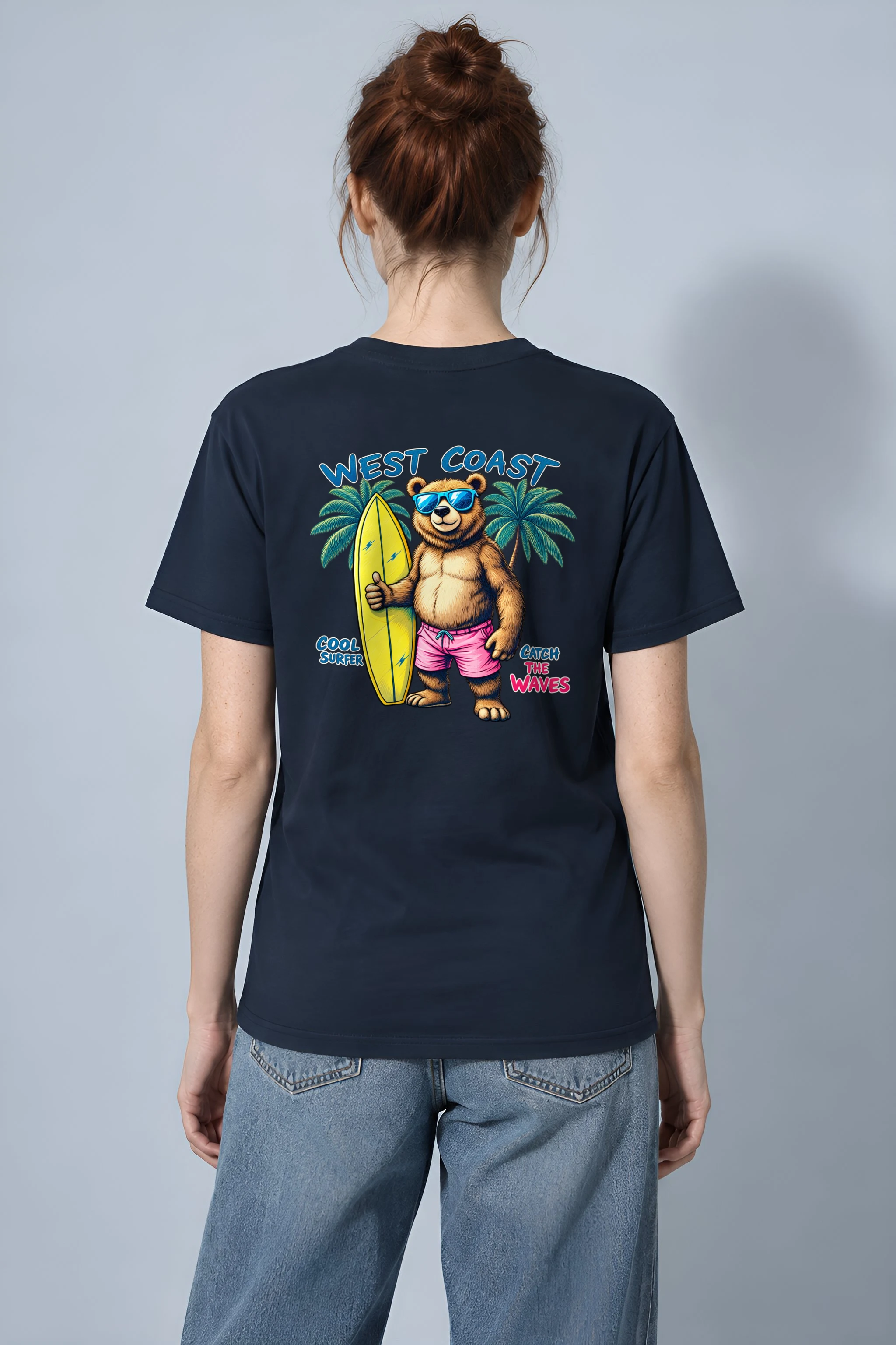 "West Coast Cool" Heavyweight Unisex Crewneck T-shirt