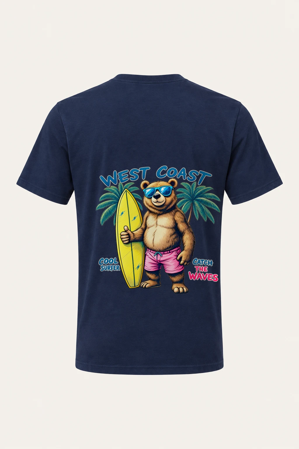 "West Coast Cool" Heavyweight Unisex Crewneck T-shirt | Gildan 5000