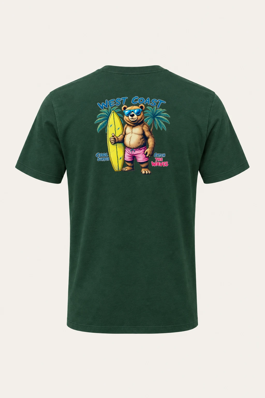 "West Coast Cool" Heavyweight Unisex Crewneck T-shirt | Gildan 5000