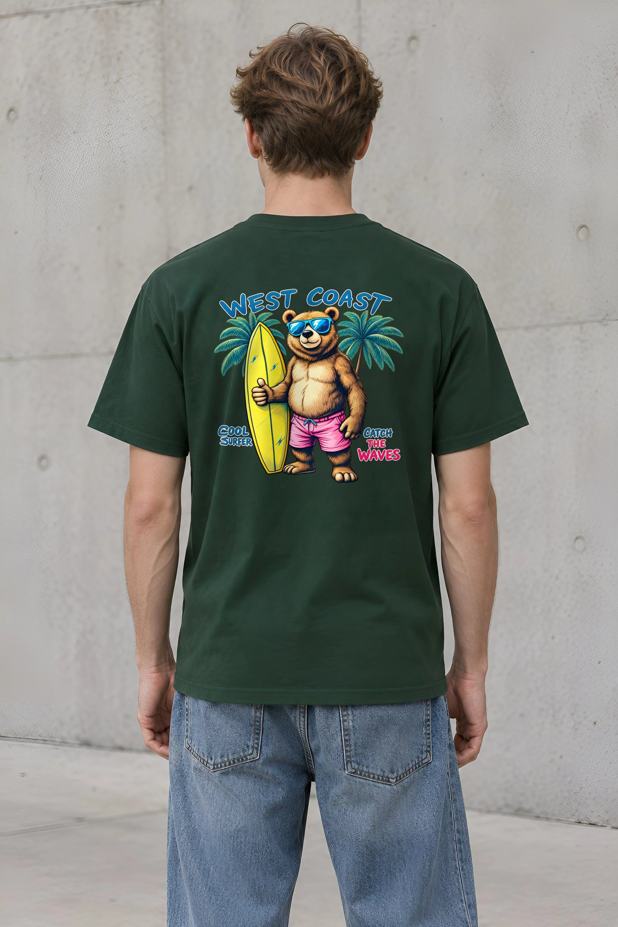 "West Coast Cool" Heavyweight Unisex Crewneck T-shirt