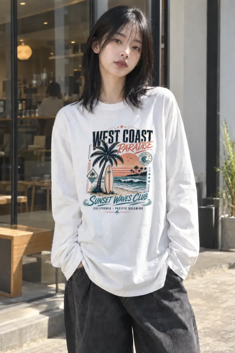"West Coast Paradise" Unisex Longsleeve T-shirt | Gildan 2400