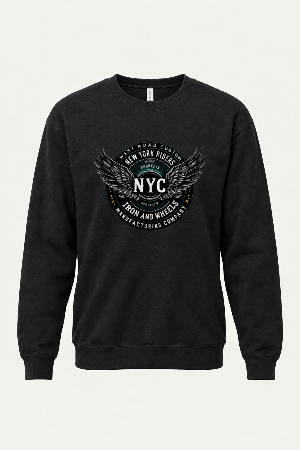 "West Road Riders" Heavy Blend Unisex Crewneck Sweatshirt | Gildan 18000