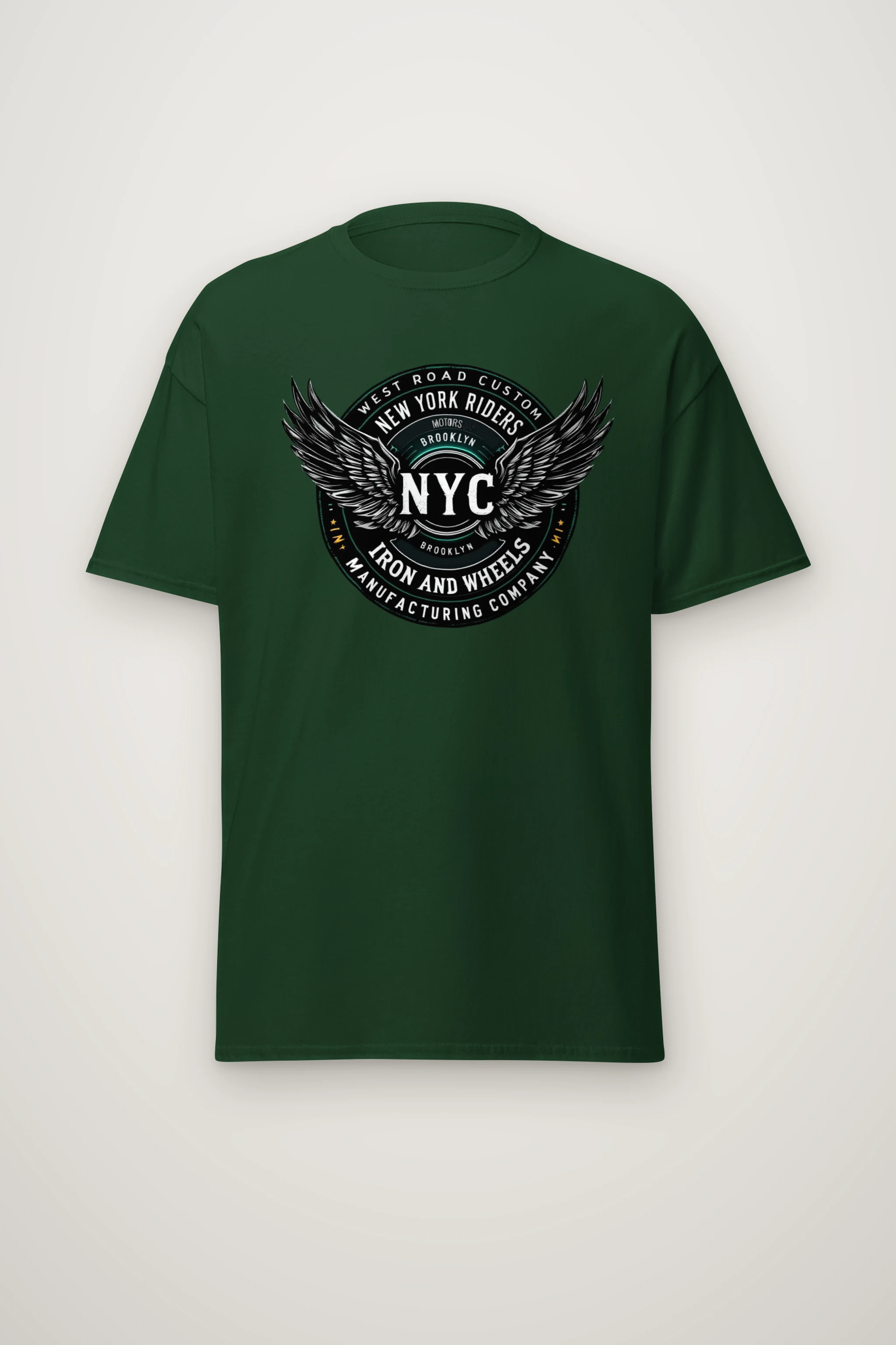 "West Road Riders" Heavyweight Unisex Crewneck T-shirt