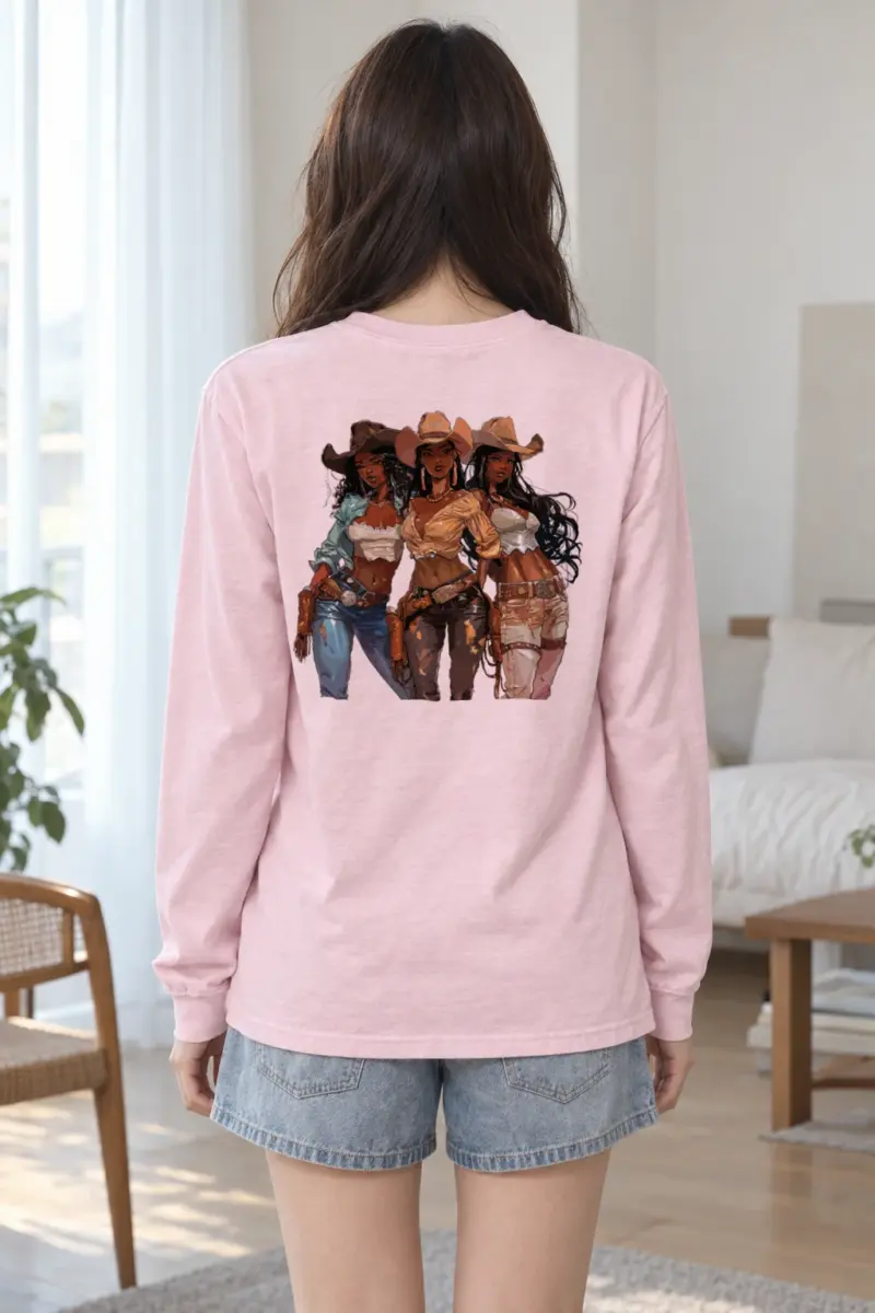 "Western Cowgirl Trio" Unisex Longsleeve T-shirt | Gildan 2400