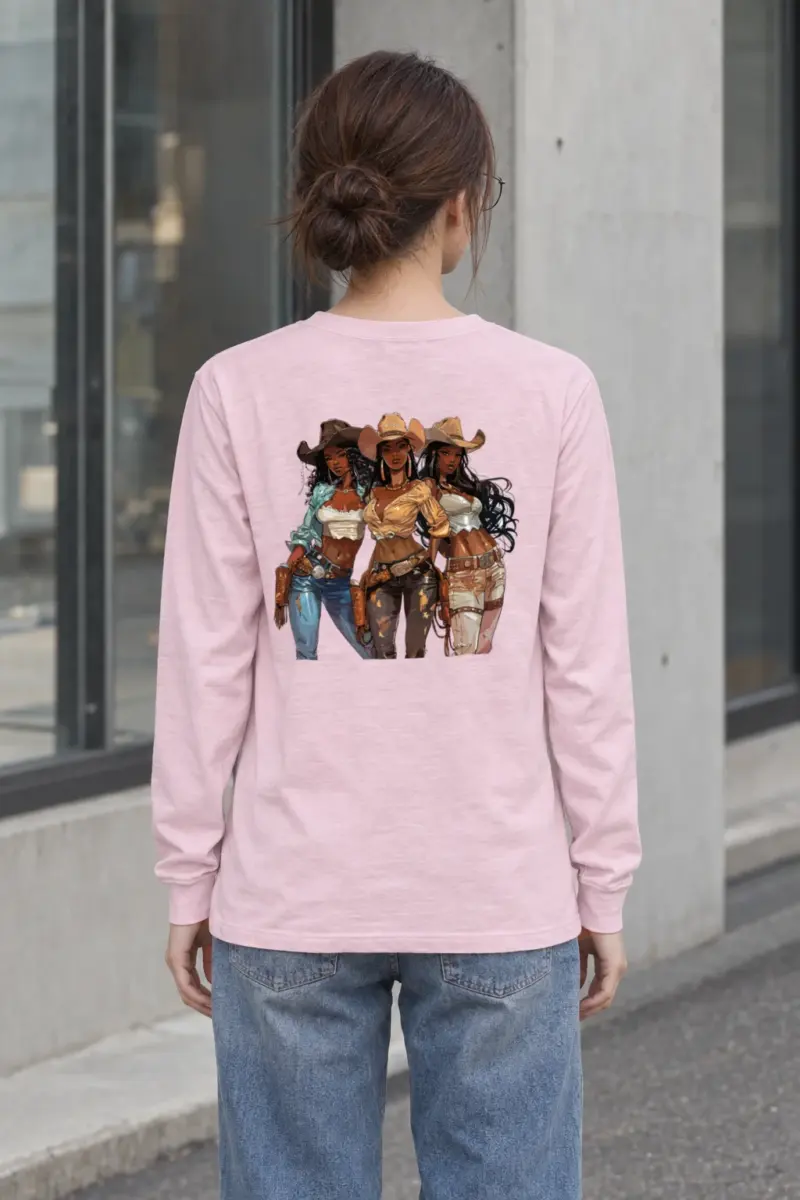 "Western Cowgirl Trio" Unisex Longsleeve T-shirt