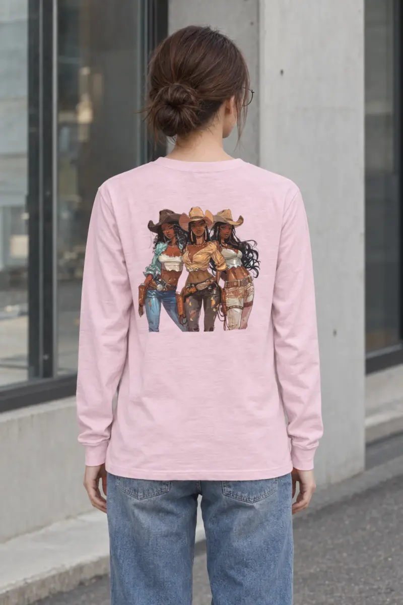 "Western Cowgirl Trio" Unisex Longsleeve T-shirt