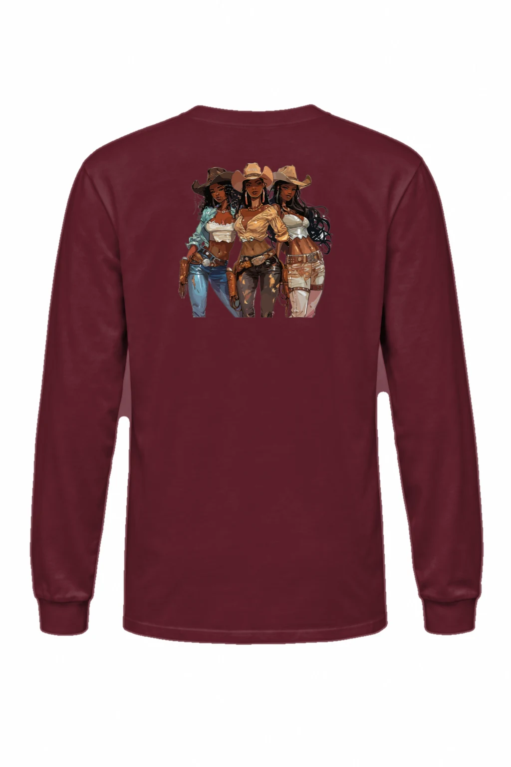 "Western Cowgirl Trio" Unisex Longsleeve T-shirt | Gildan 2400
