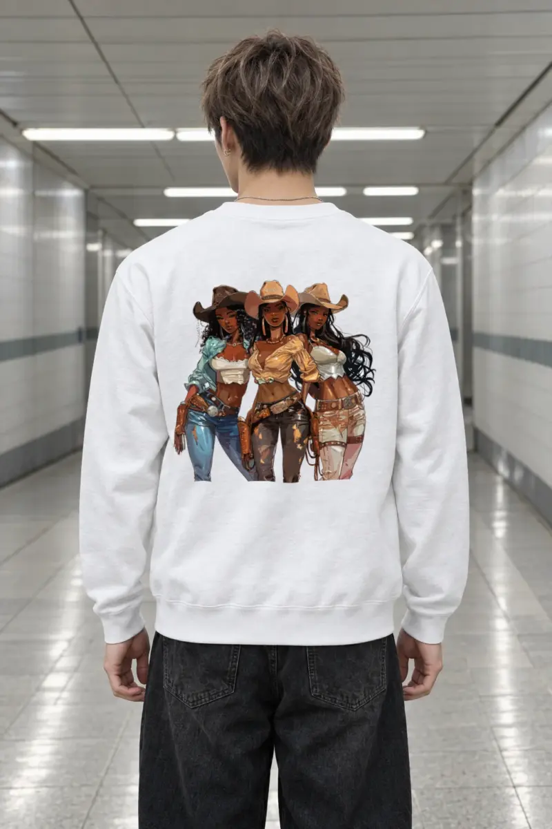 "Western Trio" Heavy Blend Unisex Crewneck Sweatshirt