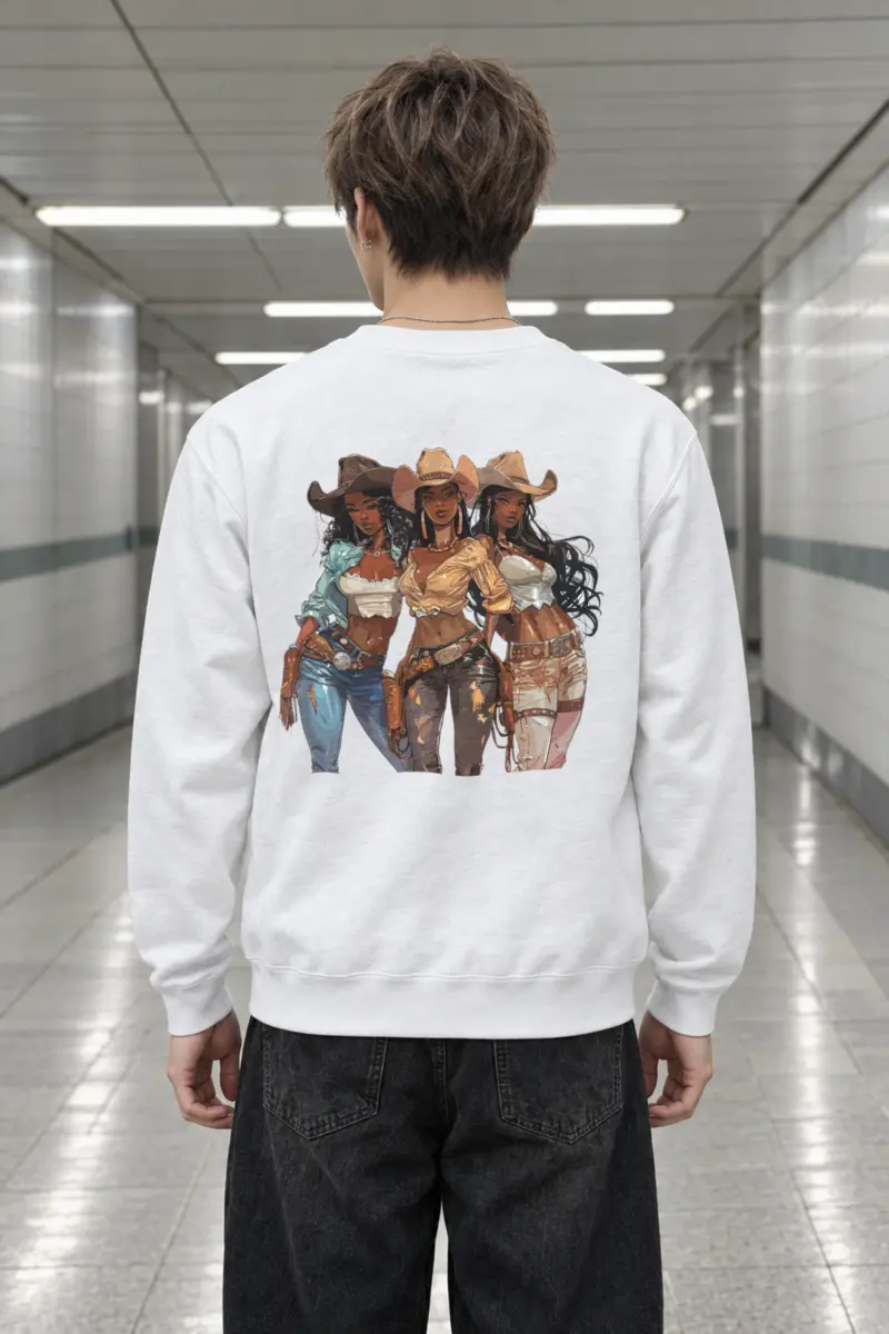 "Western Trio" Heavy Blend Unisex Crewneck Sweatshirt