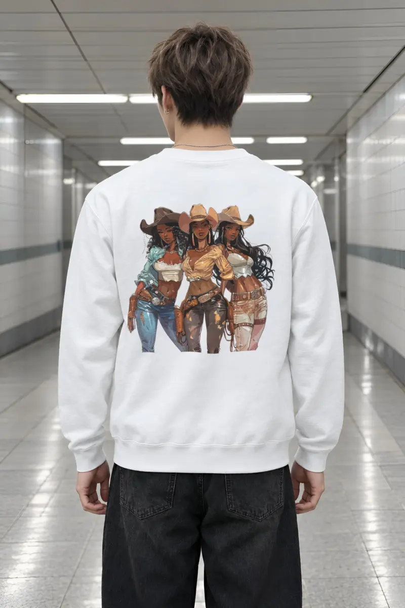 "Western Trio" Heavy Blend Unisex Crewneck Sweatshirt