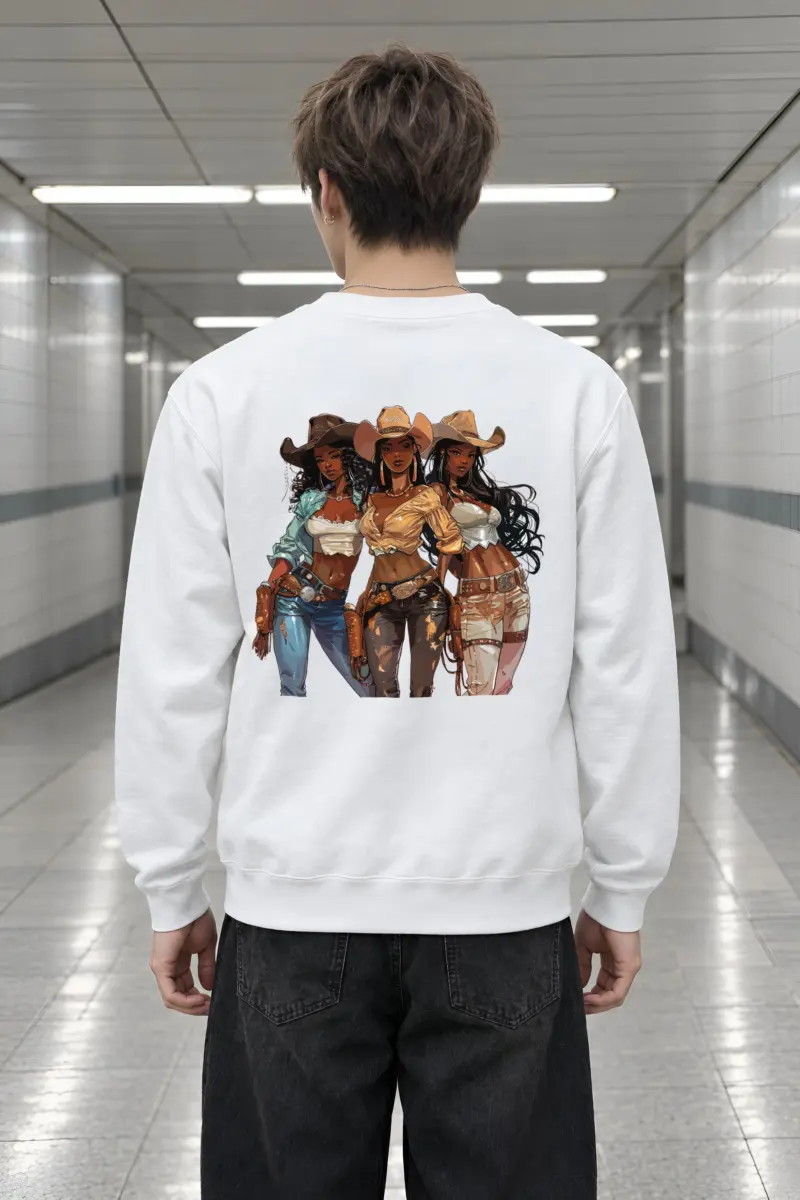 "Western Trio" Heavy Blend Unisex Crewneck Sweatshirt