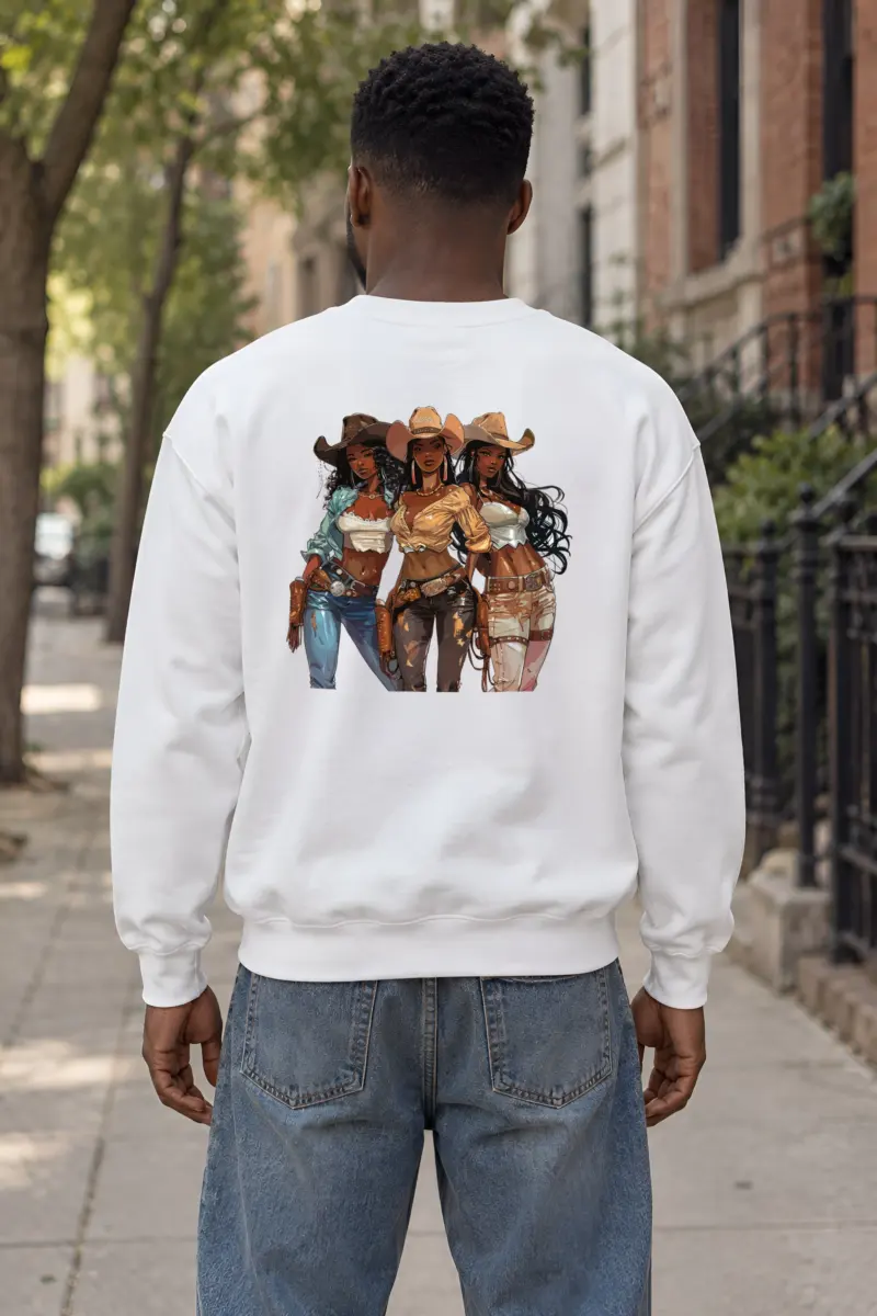 "Western Trio" Heavy Blend Unisex Crewneck Sweatshirt