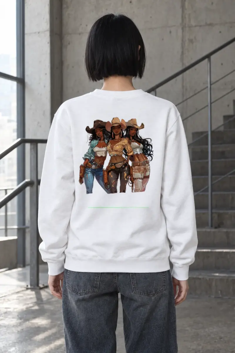 "Western Trio" Heavy Blend Unisex Crewneck Sweatshirt | Gildan 18000
