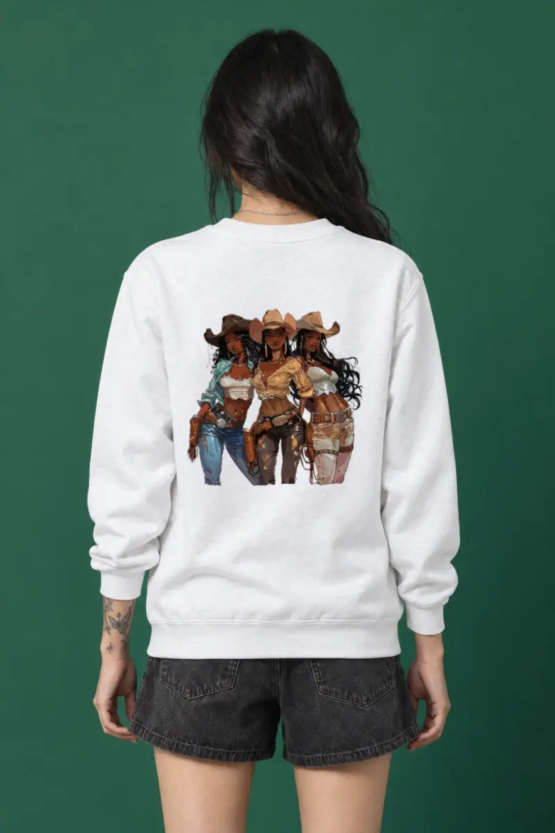 "Western Trio" Heavy Blend Unisex Crewneck Sweatshirt