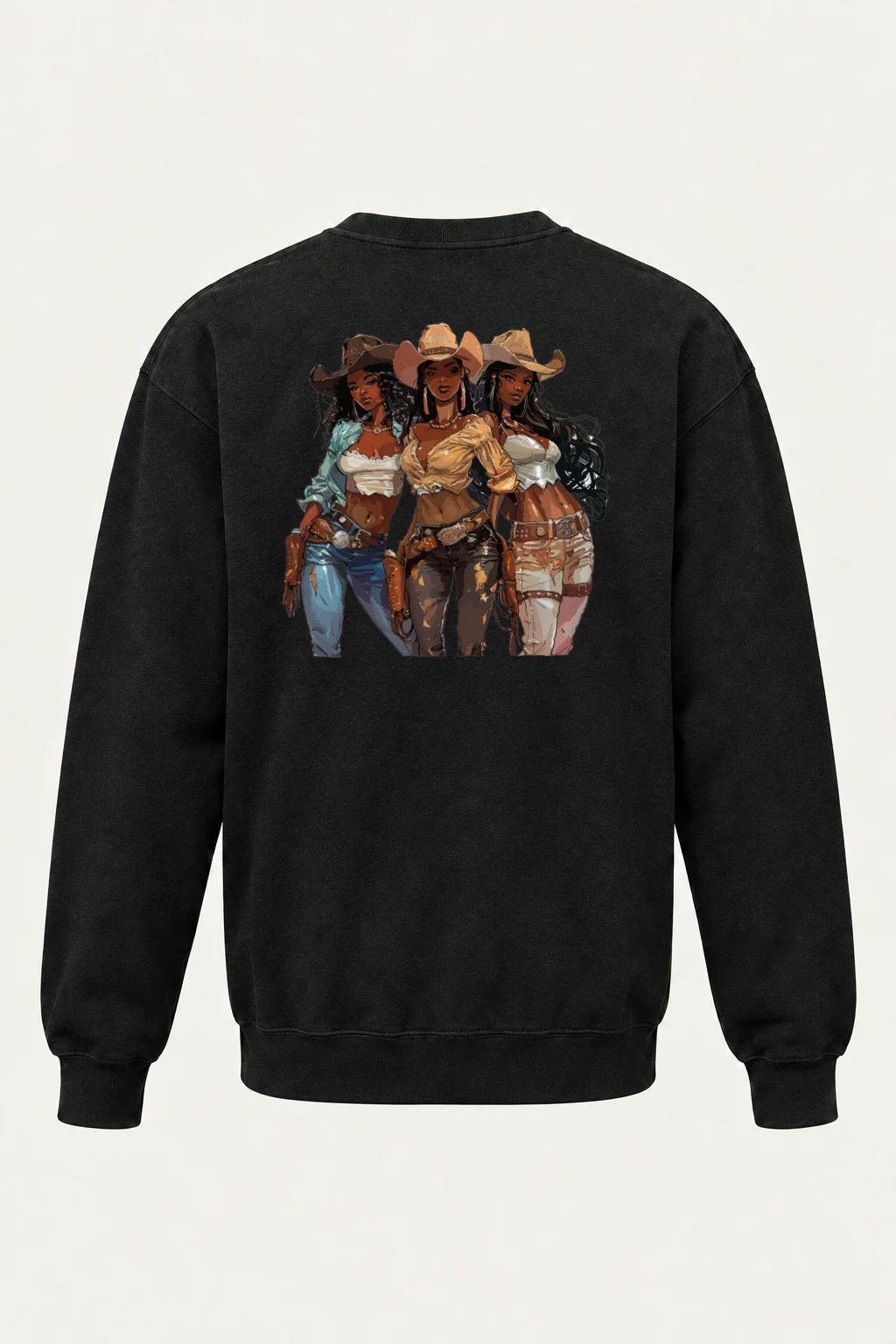 "Western Trio" Heavy Blend Unisex Crewneck Sweatshirt | Gildan 18000