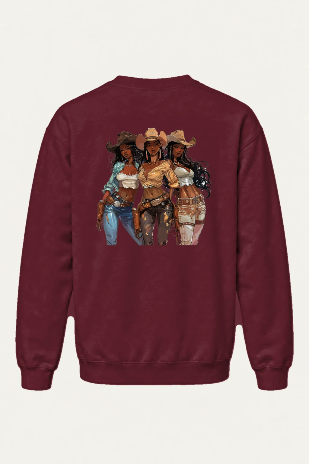 "Western Trio" Heavy Blend Unisex Crewneck Sweatshirt | Gildan 18000