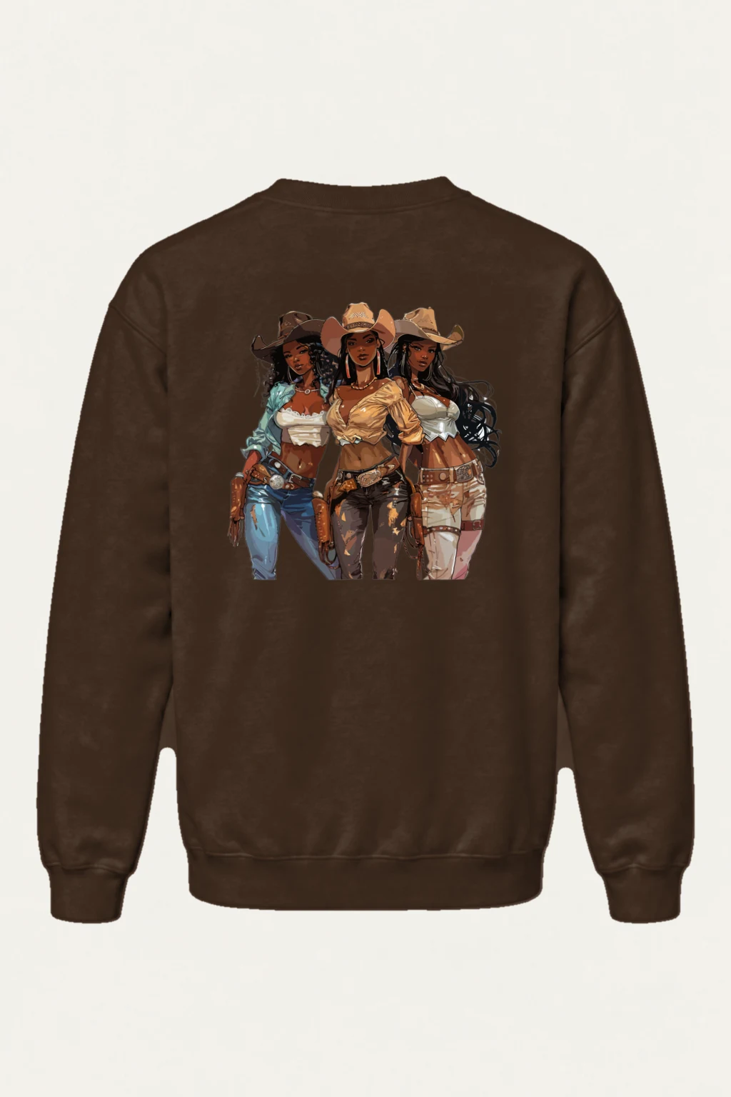 "Western Trio" Heavy Blend Unisex Crewneck Sweatshirt | Gildan 18000